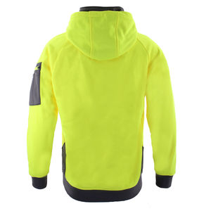 Sudadera con Capucha de Seguridad Reflectante de Alta Visibilidad, Certificada ANSI Clase 1, para Hombre, Invierno, Forro Polar, Ropa de Trabajo, con Cubre Rostro y Logotipo Personalizado - Product Image 3