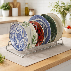 Escurridor de Platos de Acero Inoxidable para Encimera, Soporte Multiusos para Platos de Cena, Escurridor de Platos de Acero para Cocina - Product Image 6
