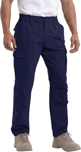 Custom Multi Pocket Cargo Pants <b>Men's</b> Outdoor Performance Workwear Utility Trousers <b>Stretch</b> Fabric OEM Pants - Product Image 3