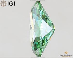 Diamante Cultivado en Laboratorio con Certificación IGI, Corte Ovalado, Color Verde Intenso de 1.50 Quilates, Claridad VVS2, Calidad Premium para Joyería - Product Image 5