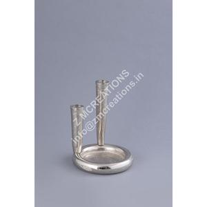 Support de bougie à 2 piliers de style simple, antidérapant, facile à transporter, en métal, pour la décoration de table, Noël, Pâques - Product Image 1