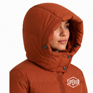 Women's Designer Style Parka <b>Jacket</b> with <b>Waterproof</b> Construction, Adjustable Waist and Premium <b>Warm</b> Insulation for Winter - Product Image 3