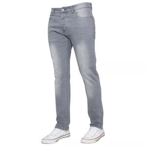 Pantalon en denim brut de haute qualité, coupe droite, confectionné en tissu de coton durable, effet délavé élégant et coutures renforcées. - Product Image 2