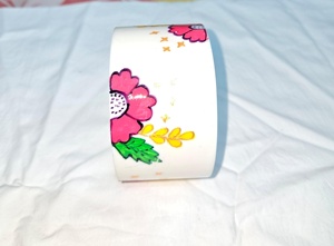 Juego de Brazaletes de Resina Ecológicos Hechos a Mano, Color Marrón, Otro Patrón, Pintados a Mano, Decoración para el Hogar, Pieza de Joyería Artesanal para Navidad, India - Product Image 4