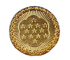 Badge Aigle Métallique Personnalisé avec Drapeau et Bouclier, Moulé sous Pression, à Fixation par Épingle de Sécurité, Forme Irrégulière, Style Classique, pour Promotion et Décoration - Product Image 4