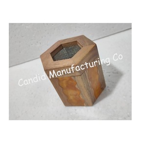 Mini Mubkhara Bakhoor Burner <b>Mother</b> of Pearl and Wood Incense Holder Handmade Hexagonal Aromatherapy Diffuser for Religious Use - Product Image 5