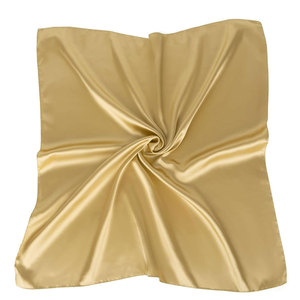 ผ้าพันคอไหมเนื้อซาตินเรียบลื่น สำหรับคลุมผม พันคอ และแฟชั่นลำลอง - Product Image 1