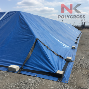 Rouleau de bâche plastique géante doublement laminée et imperméable pour la protection des marchandises, usage export et applications agricoles - Product Image 5