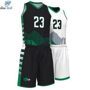 Ensemble de maillots de basket respirants imprimés par sublimation, grande taille, logo personnalisé, nom de l'équipe, numéro, uniforme sportif OEM - Product Image 3