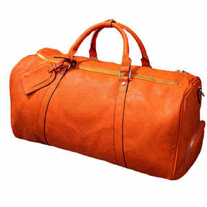 2026 Vintage <b>Large</b> Capacity Durable Water Resistant Luxury Leather Duffel <b>Bag</b> Custom Pattern Fashionable Sports Gym Travel - Product Image 6
