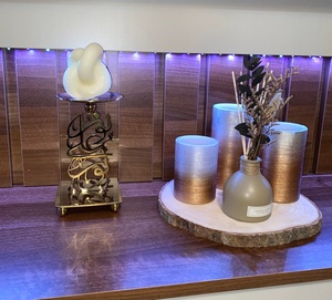 Islamic Noor sign dining <b>table</b> candle holder living room decor candle holder bedroom candle holder <b>balcony</b> decor candle holder - Product Image 1