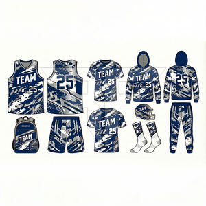 Uniforme de basket-ball respirant à manches courtes 100% polyester antibactérien de haute qualité avec design personnalisable - Product Image 1