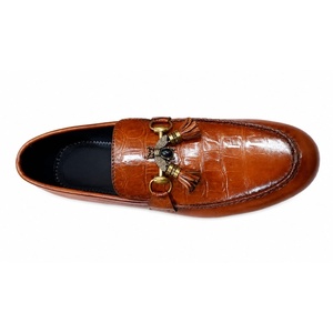 Zapatos de Cuero para Hombre al por Mayor, Baratos, de la Mejor Calidad, con Punta en Pico, Elegantes, para Boda y Oficina, Mocasines Transpirables de Cuero Vacuno, Sin Cordones - Product Image 2