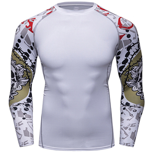 T-shirt de sport à manches longues pour homme, conçu pour les entraînements de fitness, la course à pied et les sports, en tissu respirant et performant. - Product Image 1