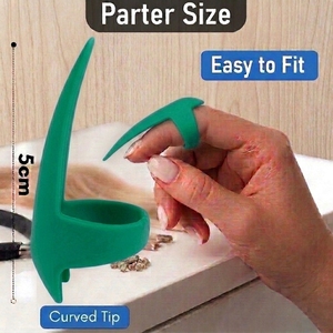 Herramienta Profesional para Aplicación de Extensiones de Cabello en Salón, Anillo Separador de Dedos con Separador de Uñas Fácil para una Separación Precisa del Cabello - Product Image 4