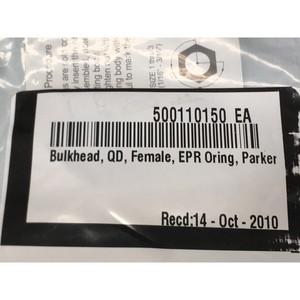 Parker 6AH-Q6CW-SSP Bulkhead, QD, Hembra, EPR - Equipo y piezas de semiconductores de confianza de la marca global legada - Product Image 5