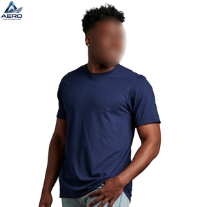 Camisetas Deportivas de Manga Corta de Algodón de Alta Calidad, Servicio OEM, Último Estilo, con Tecnología de Absorción de Humedad para Gimnasio - Product Image 3