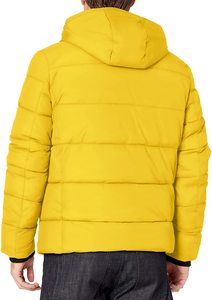 Blouson matelassé pour homme coupe décontractée avec capuche, coupe-vent d'hiver, pour l'extérieur, décontracté, mode, sport, style doudoune à bulles, vente en gros - Product Image 2