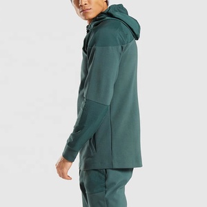 Razers Impex Veste d'extérieur en polyester noir personnalisée pour hommes, col montant de haute qualité, capuche, tricoté, hiver Streetwear - Product Image 3