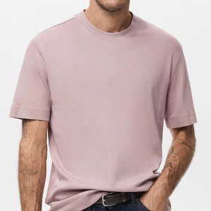 Camiseta Personalizada para Hombre, Lisa y Estampada, Algodón Grueso, Corte Holgado, Estilo Urbano, Proveedor de Producción al por Mayor - Product Image 1