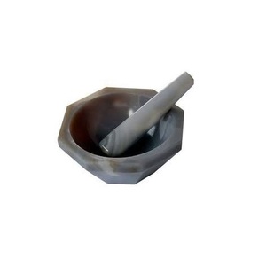 Handmade Marble Mortar <b>And</b> Pestle <b>Set</b> For Grinding <b>Spices</b> <b>Herbs</b> Garlic Chili <b>And</b> Preparing Fresh Ingredients - Product Image 5