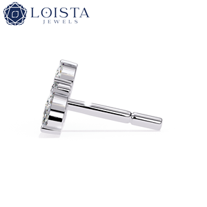 Boucles d'oreilles LOISTA en or blanc avec diamants taille marquise, couleur D naturelle, certifiées GIA, classiques pour femmes, à porter au quotidien - Product Image 4