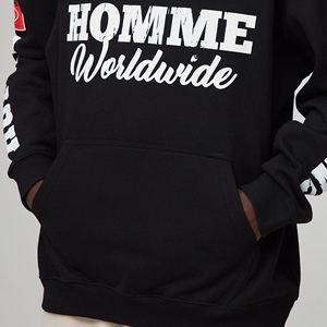 Sweat à capuche personnalisé pour homme avec impression graphique DTF, pull-over OEM streetwear, sweat-shirt à capuche décontracté à manches longues pour homme - Product Image 5