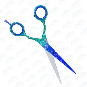 Tijeras de Corte Plano y Tijeras de Entresacar con Dientes, Herramientas Profesionales Ultra Afiladas para el Cabello, Juego de Tijeras de Barbero Japonesas VG10 de 6 Pulgadas - Product Image 2