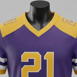 Camisetas de Fútbol Americano Sublimadas Personalizadas de Alta Calidad, Manga Corta, Transpirables, de Secado Rápido, Ropa Deportiva Personalizable - Product Image 4