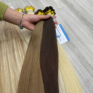 Extensiones de Cabello Humano Vietnamita de Lujo con Punta Plana, Textura Lisa, Múltiples Tonos Piano, Fuerte Adhesión - Product Image 1
