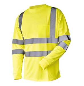 Camisa de Trabajo de Poliéster - Uniforme de Seguridad de Alta Visibilidad en Color Neón - Product Image 1