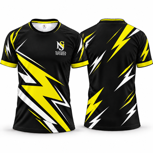 Camiseta Deportiva Navista para Hombre, de Secado Rápido, con Estampado de Hojas Tropicales por Sublimación, Cuello Redondo, Estilo Raglán - Product Image 2