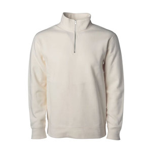Pull en molleton noir uni confortable pour homme, col montant zippé, style habillé décontracté, idéal pour le travail, grande taille - Product Image 3