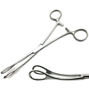Pince à éponges en acier inoxydable de qualité médicale, réutilisable, pour pansements chirurgicaux, instrument chirurgical manuel de premiers secours - Product Image 1
