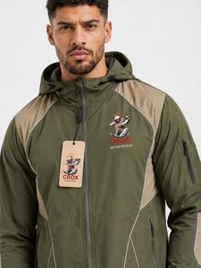 Ensemble veste coupe-vent et short de qualité supérieure, conçu pour l'entraînement sportif, les voyages et les activités quotidiennes, confort optimal - Product Image 6
