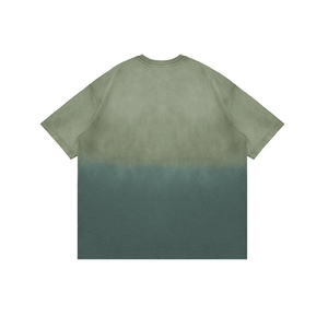 T-shirt unisexe vert à manches courtes, col rond, coupe classique, décontracté, en molleton uni, 100 % coton, respirant, écologique, léger - Product Image 3