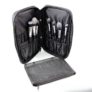 Pochette cosmétique en maille résistante aux plis, personnalisable au Vietnam, avec fermeture éclair et tissu infroissable, spacieuse et compacte - Product Image 5