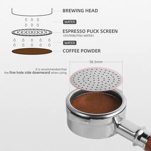 Professional Barista Grade Lower Shower Screen 58.5mm Metal Contact Foil For Even Water Distribution And Clean Grouphead - Product Image 4