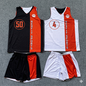 Nuevo Diseño Transpirable de Secado Rápido, Camisetas de Baloncesto de Verano Unisex, Nombre y Número Personalizados, Logotipo con Impresión Digital Sólida, 100% - Product Image 1