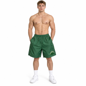 OEM Custom Embroidered Logo Men Windbreaker <b>Shorts</b> 100% <b>Nylon</b> Baggy <b>Shorts</b> Men Casual Sports <b>Shorts</b> Men Windproof Camping <b>Shorts</b> - Product Image 2