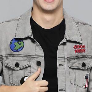 High Street Winter Designs <b>Men's</b> Denim <b>Trucker</b> <b>Jacket</b> Distressed Ripped Motorcycle Slim Fit Blue Jean <b>Jackets</b> Coat - Product Image 4