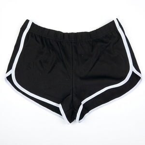 Shorts deportivos para mujer, de tela sin costuras, con cintura azul, logotipo impreso en serigrafía, transferencia térmica, personalizables, ajuste atlético. - Product Image 5