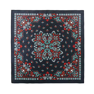 Pañuelo Personalizado de Algodón 100% con Impresión Digital, Diseño Cuadrado, Logotipo Personalizado, Estilo Étnico, para las Cuatro Estaciones, Precio Económico, Gran Venta - Product Image 5