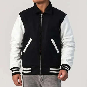 Chaqueta de exterior de alta calidad para hombre, chaqueta universitaria de béisbol personalizada OEM, chaqueta universitaria de nuevo diseño para hombre - Product Image 2