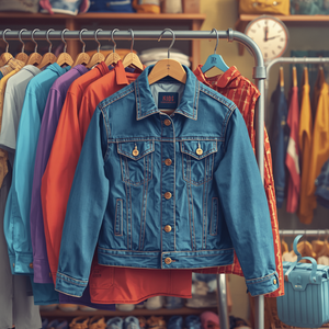 Kids Denim <b>Jacket</b> Casual Comfortable Durable Children Outerwear with OEM ODM Customization - Product Image 1