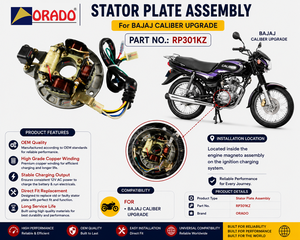 bajaj caliber upgrade stator coil plate assembly export quality for two wheeler spare parts india orado - Product Image 3