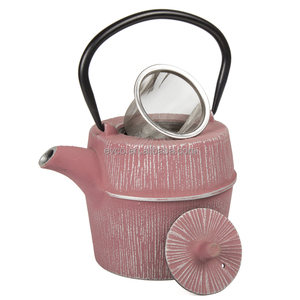 Kyusu 29 Oz Cast Iron Tea <b>Pot</b> <b>Set</b> in Pink Color - Product Image 1