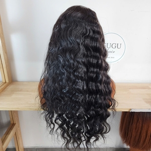 Unprocessed Deep Wavy <b>Half</b> <b>Wig</b> Vietnamese Raw Hair Vendors Super Double Drawn Hot Sale 8 inches - 40inches - Product Image 4