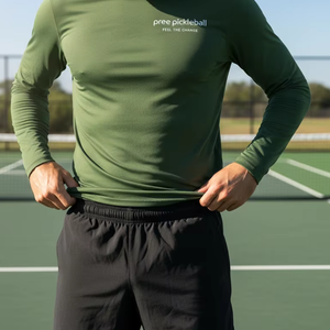 Camiseta de Manga Larga Personalizada para Hombre, para Pickleball, de Verano, Sólida, de Alto Rendimiento, Elástica en 4 Direcciones, Secado Rápido, para Cancha, OEM ODM - Product Image 3