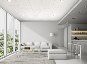 Tablero de cemento de fibra sin amianto de alta densidad de 12mm de estilo industrial resistente a la intemperie con diseño de techo perforado - Product Image 5